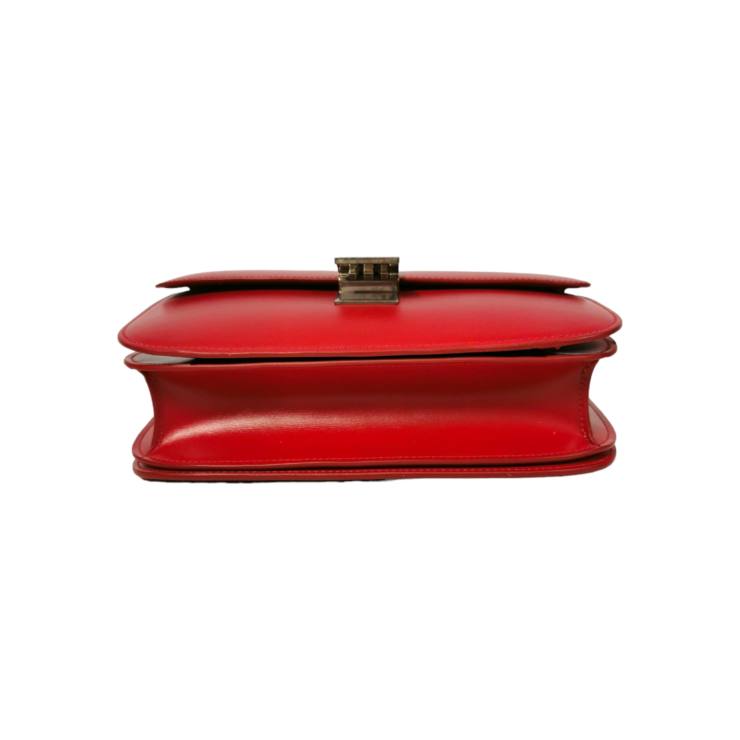 Celine Classic Box Medium Red Calfskin