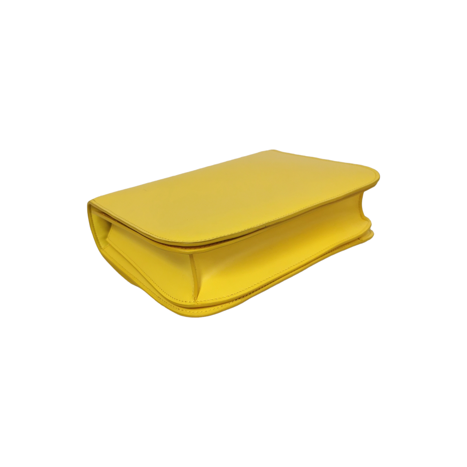Céline Classic Box Medium Yellow Calfskin