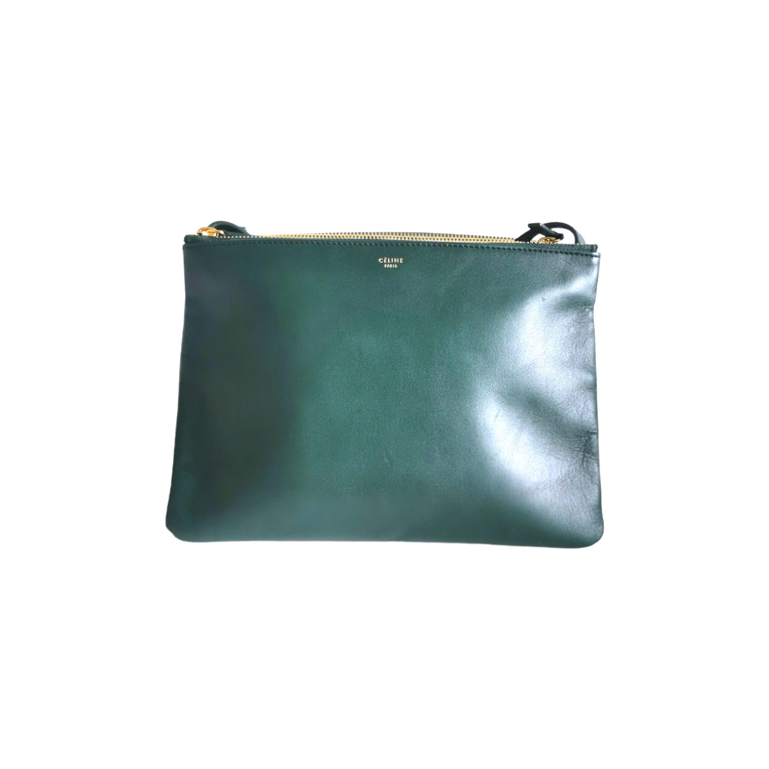 Celine Trio Green Lambskin 800