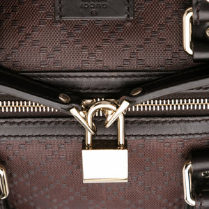 Gucci Travel Bag Large Brown Diamante Bright