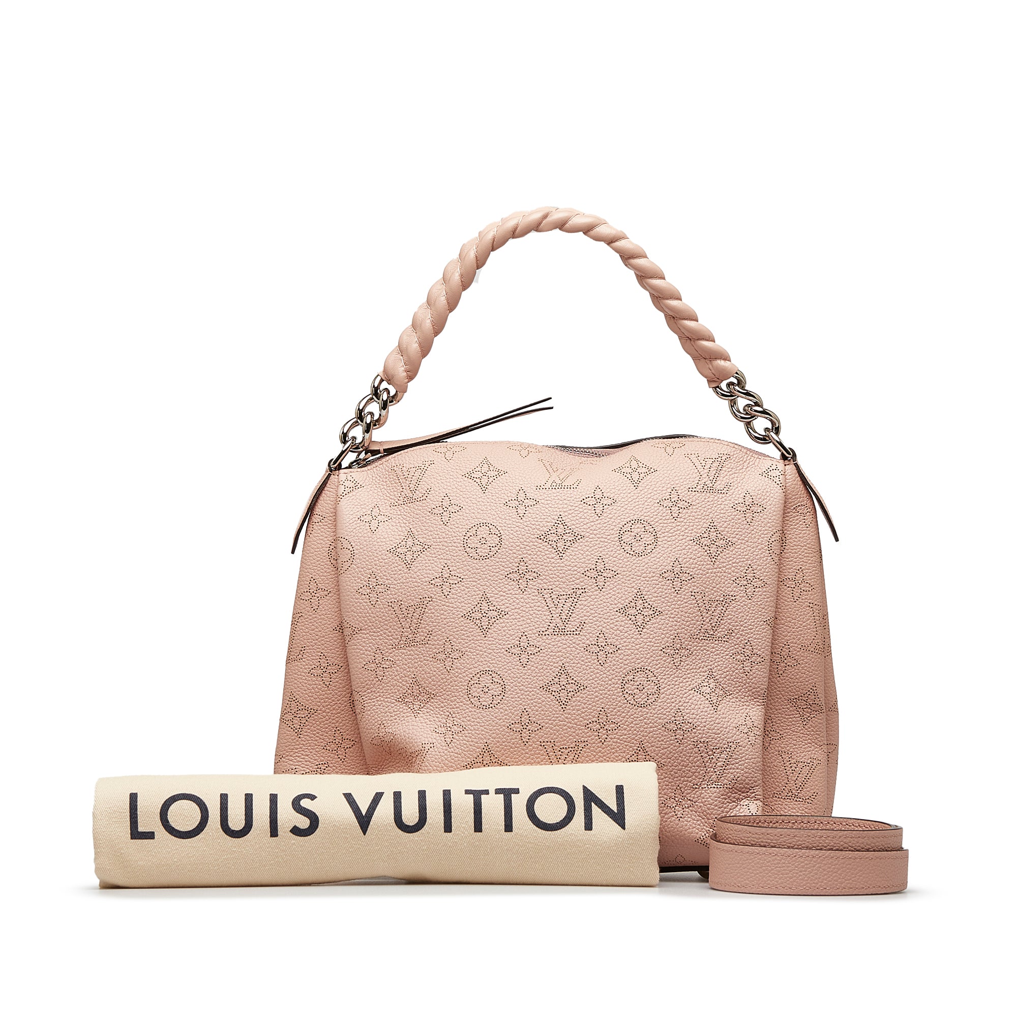 Chaîne babylone leather handbag Louis Vuitton Pink in Leather