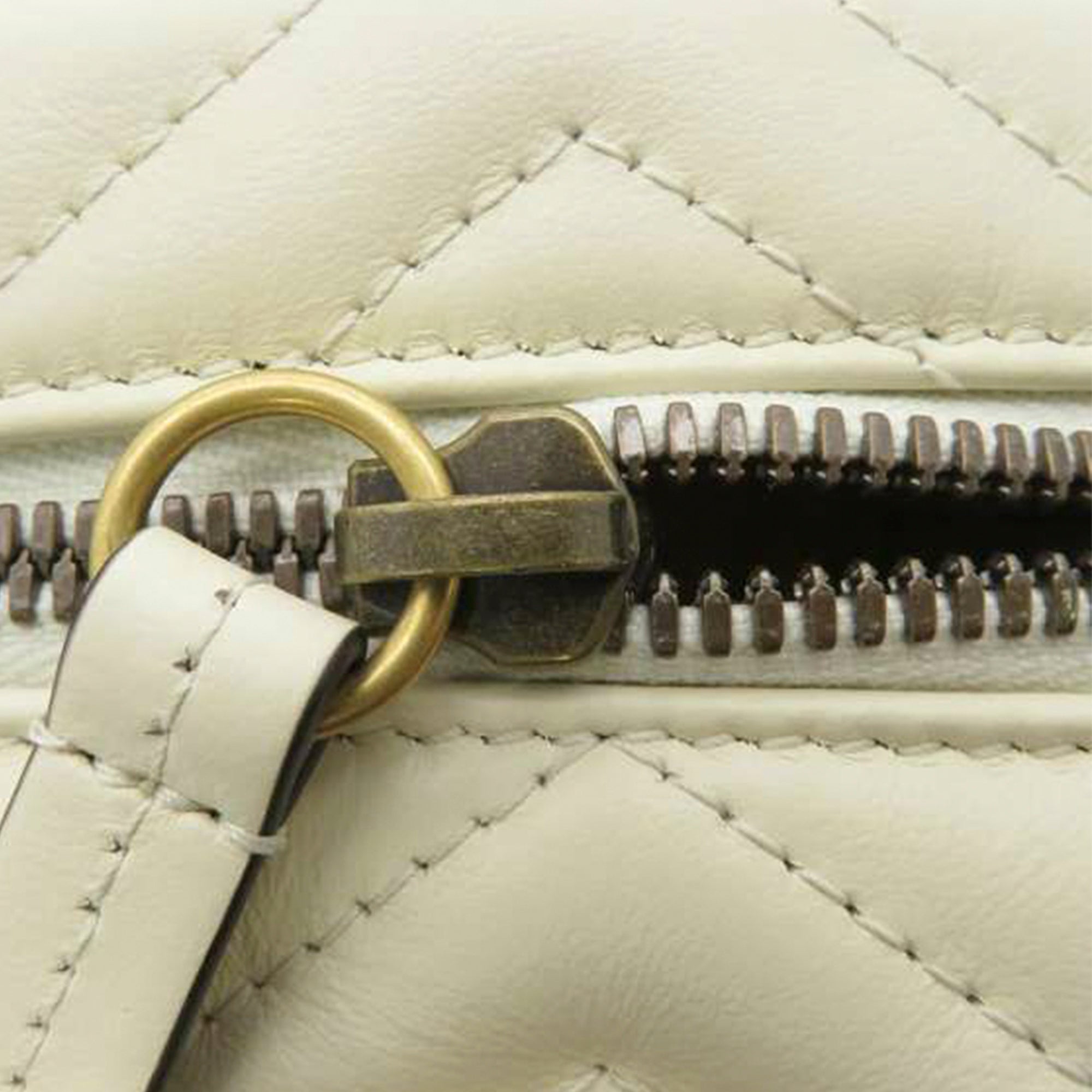 Gucci GG Marmont Round Backpack White