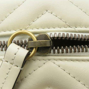 Gucci GG Marmont Round Backpack White