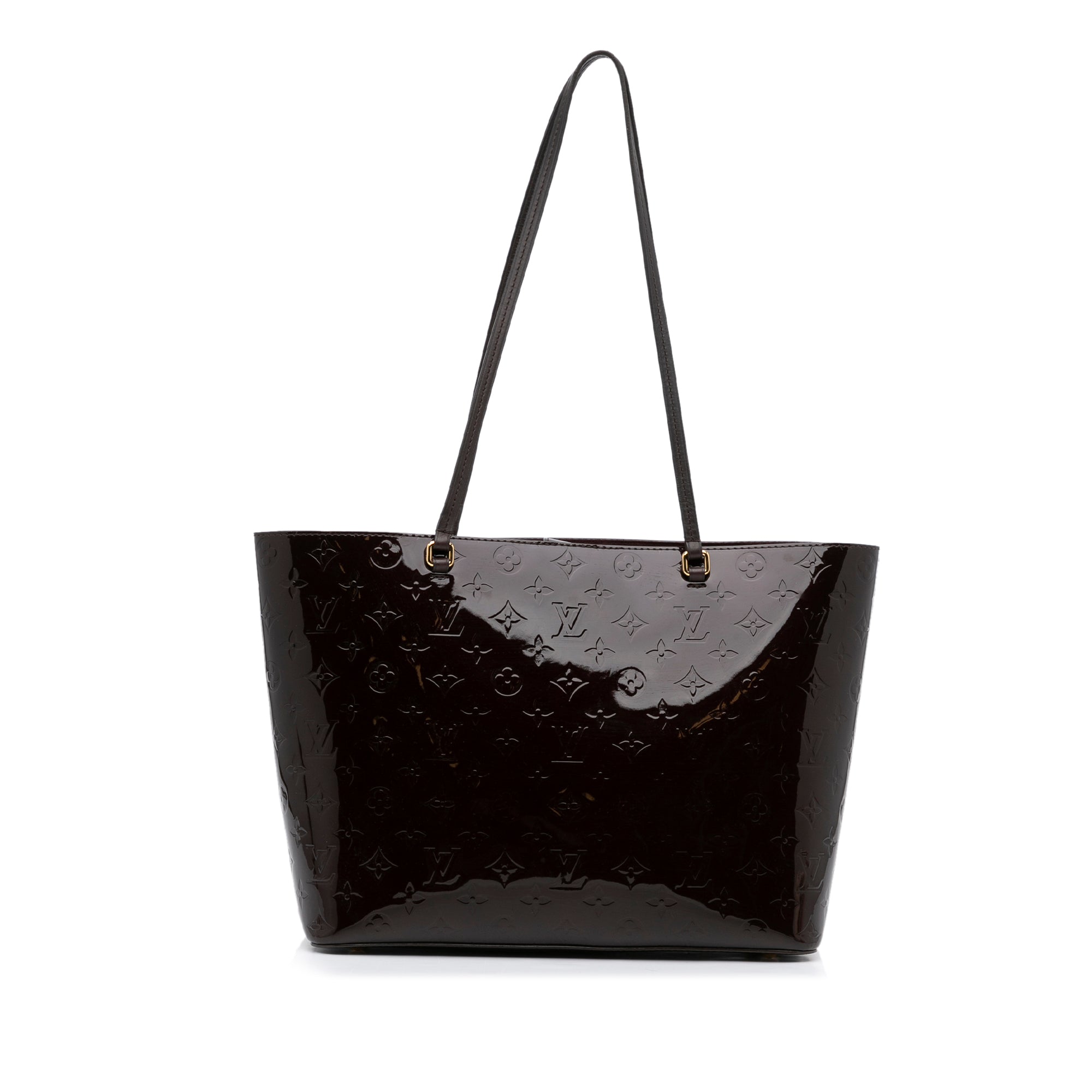 Louis Vuitton, Bags, Louis Vuitton Amarante Vernis Long Beach Mm Tote Bag  Wristlet And Check Holder
