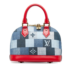 Louis Vuitton, Onthego Patchwork Gm Monogram Damier Check Blue & Red De
