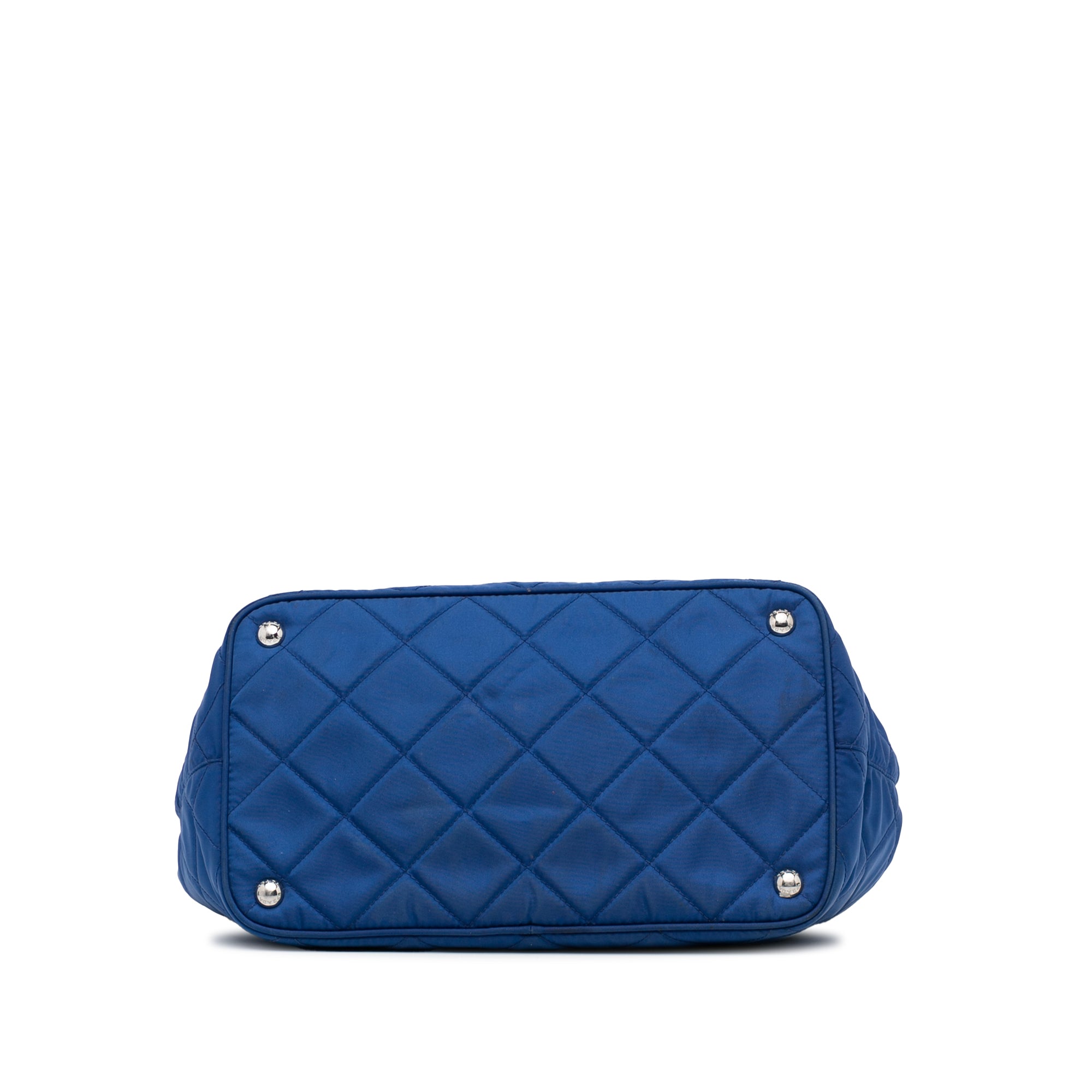 Tessuto metallo handbag Prada Blue in Synthetic - 34974911