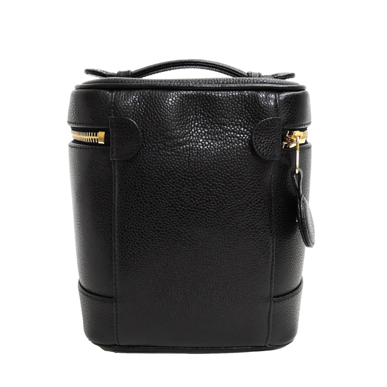Chanel CC Cosmetic Case noir Caviar - Secondhandbags Agir