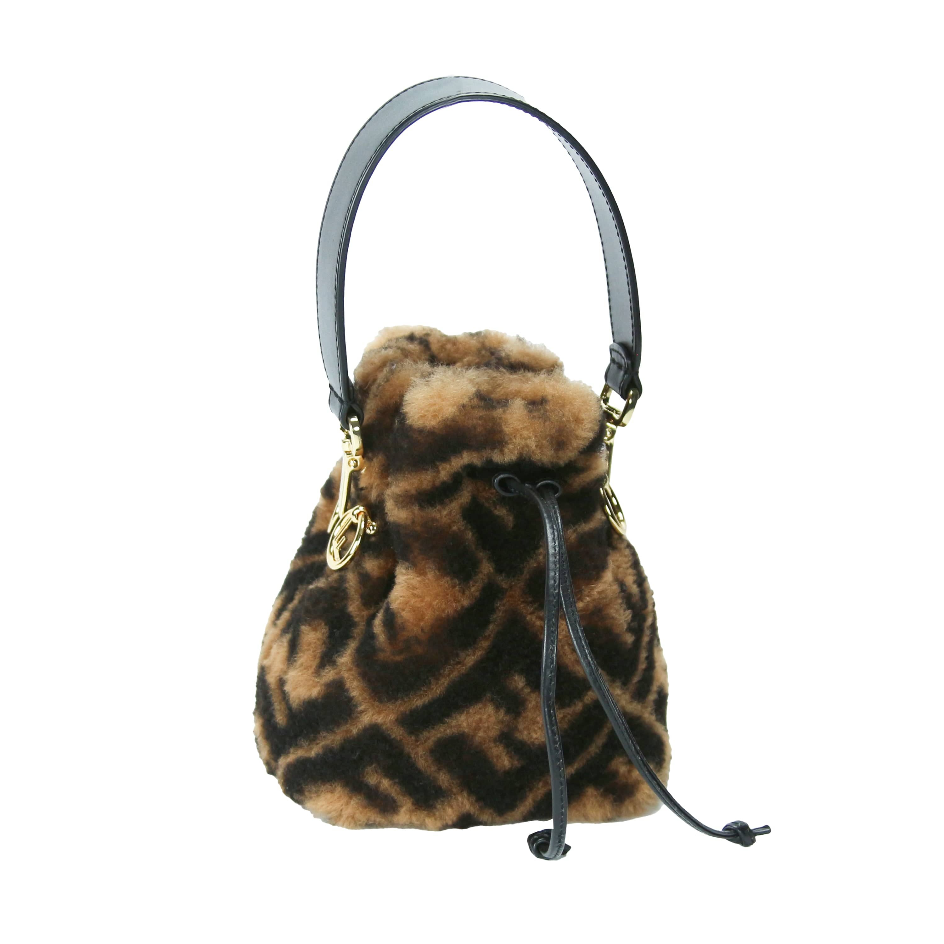 Fendi Mini Mon Trésor Sherling Bucket Bag | 1,400