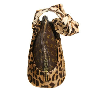 Louis Vuitton, Bags, Louis Vuitton Leopard Cosmetic Bag Monogram Pony  Hair Fur Pouch Alaia Insert Lv