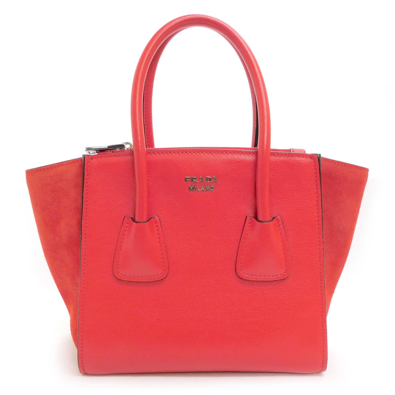 Cuir rouge de sac à main Prada - Secondhandbags Agir