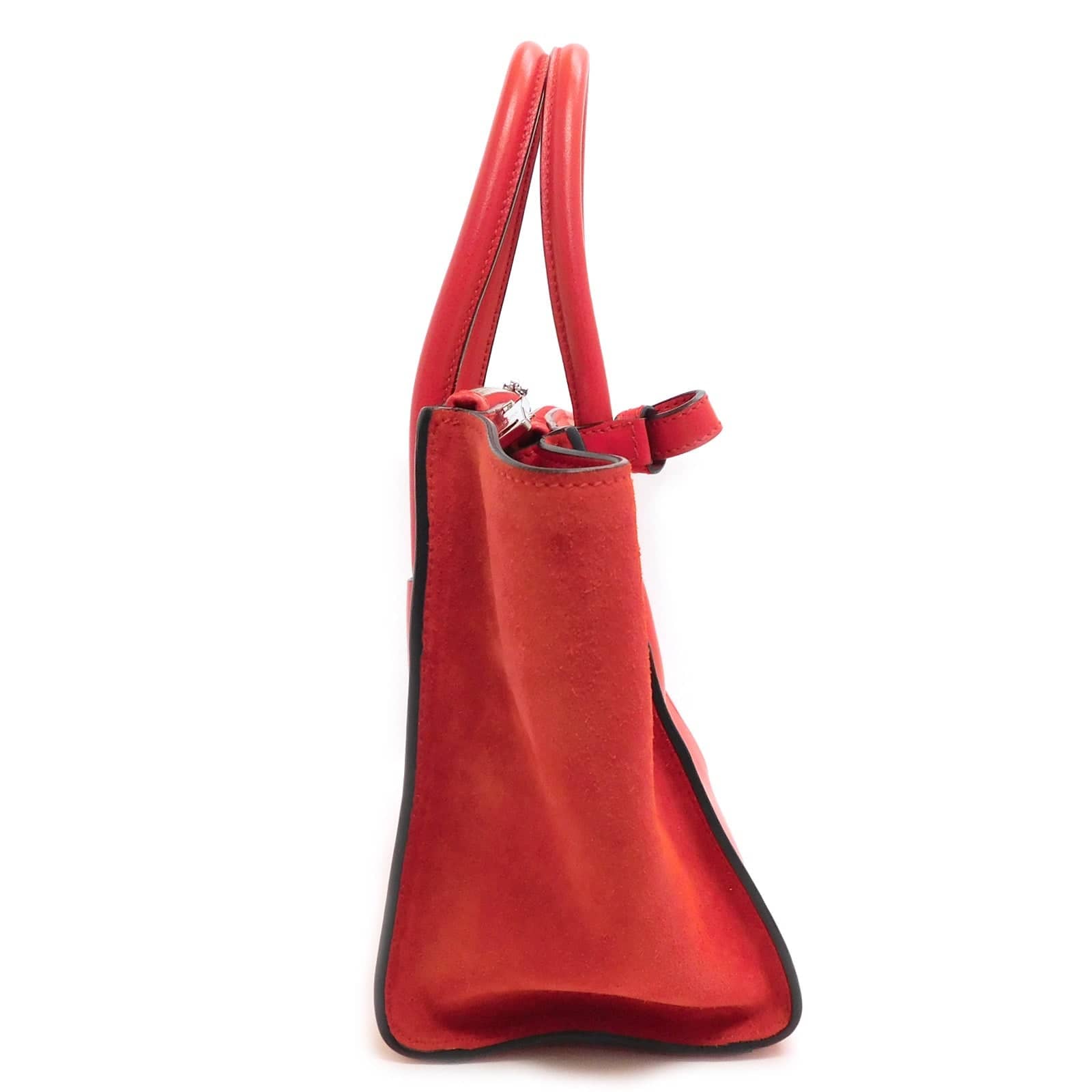 Cuir rouge de sac à main Prada - Secondhandbags Agir